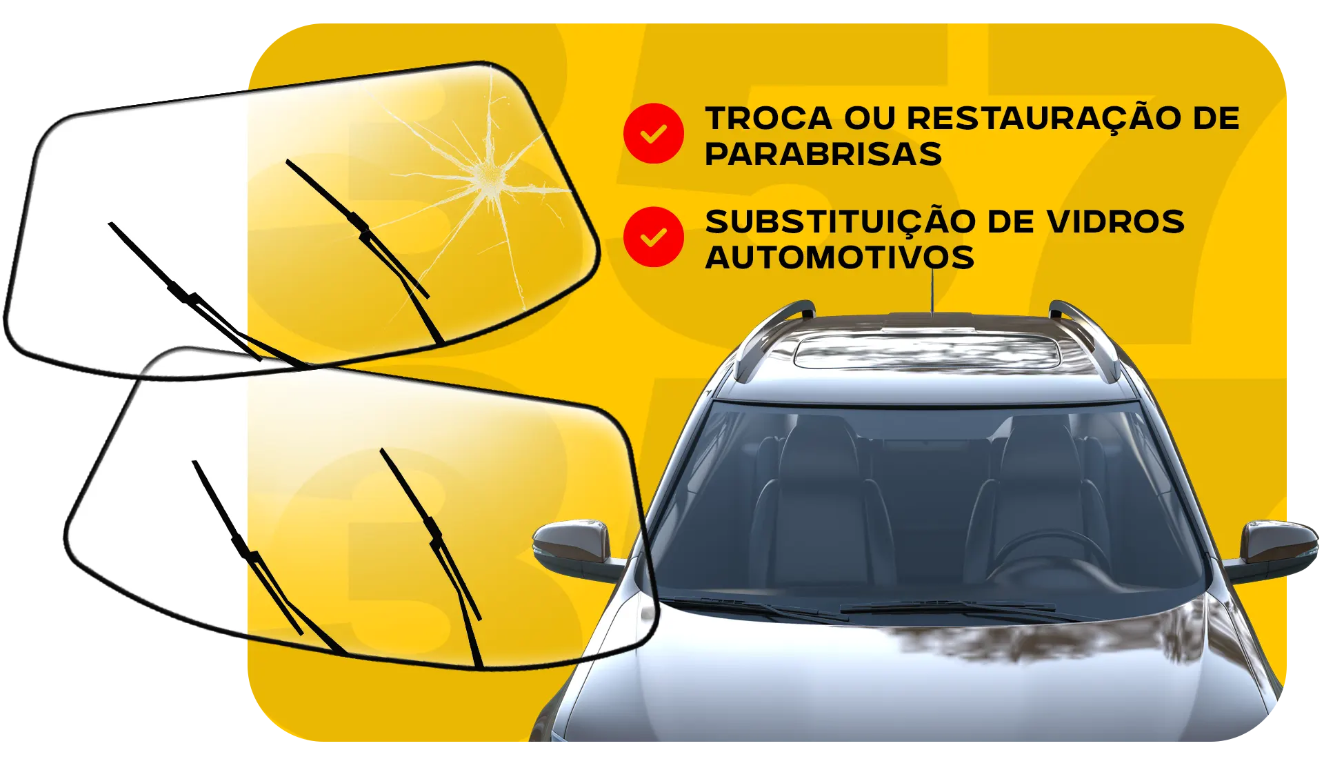 SOMOS o maior estoque de vidros automotivos da região